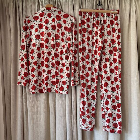 In My Sundays Rose Ladybug Tencel Pajama Set XS Long Sleeve Top Pants Soft98 - Picture 3 of 9